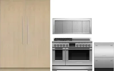 5 Piece Package Includes Refrigerator, Freezer, Range, Hood And Dishwasher